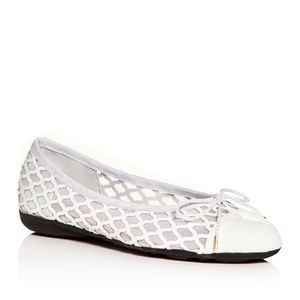 Paul Mayer Brandy Brighton White Ballet Flat Sz8